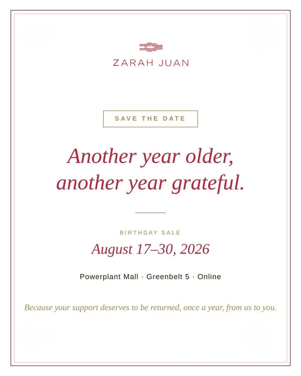 zarah juan birthday sale